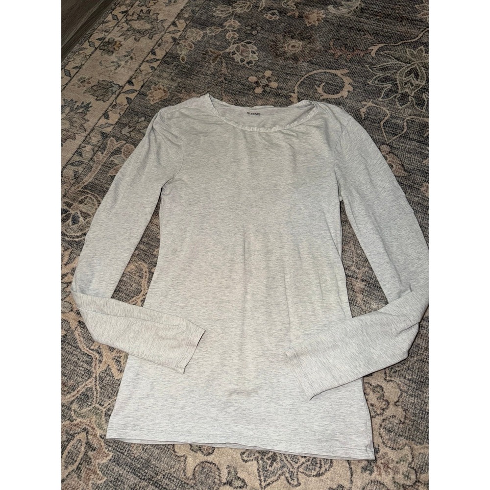 Tezenis Long-sleeved Crew Neck Organic Cotton Stretch Shirt